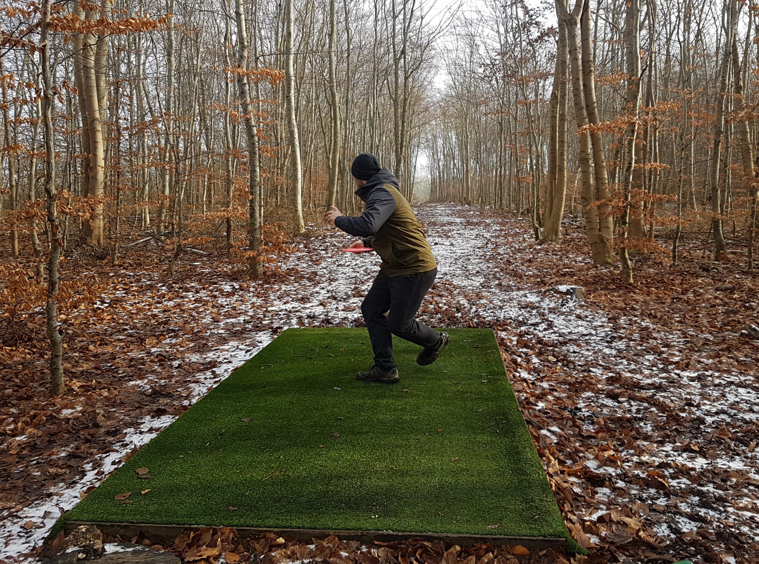 Disc golf om vinteren - Svinninge Februar 2021