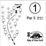 Ejby Disc golf Bane hul 1 kort