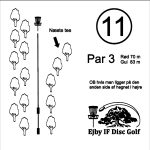 Ejby Disc golf Bane hul 11 kort