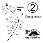 Ejby Disc golf Bane hul 2 kort