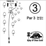 Ejby Disc golf Bane hul 3 kort